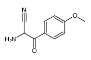 Benzenepropanenitrile, alpha-amino-4-methoxy-beta-oxo- (9CI) structure