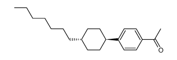 4-(trans-4-Heptylcyclohexyl)acetophenon结构式