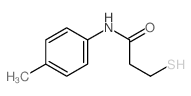 N-(4-methylphenyl)-3-sulfanyl-propanamide结构式