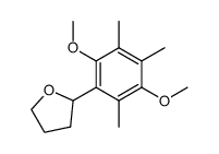 1,4-dimethoxy-2,3,5-trimethyl-6-(tetrahydrofur-2-yl)benzene结构式
