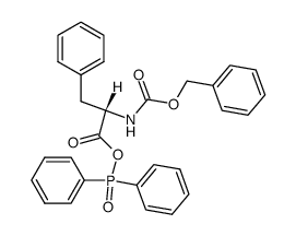 2-(((benzyloxy)carbonyl)amino)-3-phenylpropanoic diphenylphosphinic anhydride Structure