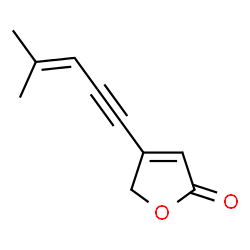 4-(4-Methyl-3-penten-1-ynyl)furan-2(5H)-one Structure