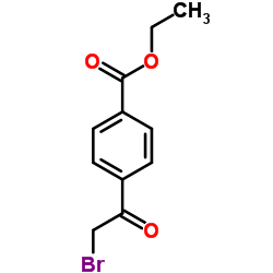 4-(2'-溴乙酰基)苯甲酸乙酯结构式