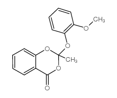 2-(2-methoxyphenoxy)-2-methyl-1,3-benzodioxin-4-one Structure