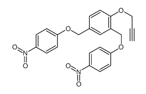 2,4-bis[(4-nitrophenoxy)methyl]-1-prop-2-ynoxybenzene结构式