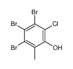 3,4,5-tribromo-2-chloro-6-methylphenol Structure