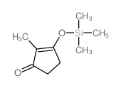 2-methyl-3-trimethylsilyloxy-cyclopent-2-en-1-one结构式