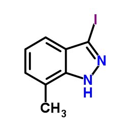 3-碘-7-甲基-1H-吲唑结构式