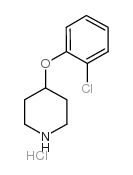 4-(2-Chlorophenoxy)piperidine hydrochloride Structure