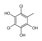 3,5-dichloro-6-methyl-benzene-1,2,4-triol Structure