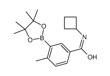 N-cyclobutyl-4-methyl-3-(4,4,5,5-tetramethyl-1,3,2-dioxaborolan-2-yl)benzamide Structure