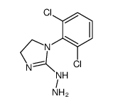 [1-(2,6-dichlorophenyl)-4,5-dihydroimidazol-2-yl]hydrazine Structure