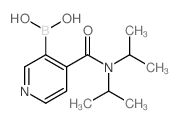 (4-(二异丙基氨基甲酰)吡啶-3-基)硼酸结构式