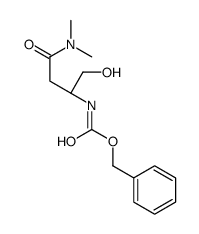 N-[(1R)-3-(Dimethylamino)-1-(hydroxymethyl)-3-oxopropyl]carbamic Acid Phenylmethyl Ester结构式