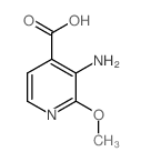 3-氨基-2-甲氧基-4-吡啶羧酸结构式