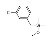(3-chlorophenyl)methyl-methoxy-dimethylsilane结构式