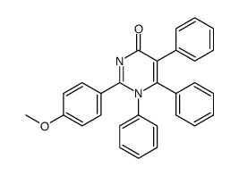2-(4-methoxyphenyl)-1,5,6-triphenylpyrimidin-4-one Structure