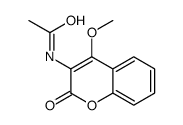 N-(4-methoxy-2-oxochromen-3-yl)acetamide结构式
