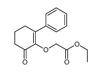 ethyl 2-(6-oxo-2-phenylcyclohexen-1-yl)oxyacetate结构式