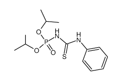 N-(diisopropoxyphosphoryl)-N'-phenyl-thiocarbamide Structure