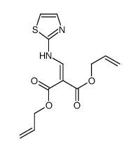 bis(prop-2-enyl) 2-[(1,3-thiazol-2-ylamino)methylidene]propanedioate结构式