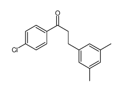 4'-CHLORO-3-(3,5-DIMETHYLPHENYL)PROPIOPHENONE结构式