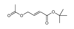 (E)-4-乙酰氧基丁-2-烯酸叔丁酯结构式
