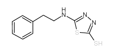 5-[(2-苯基乙基)氨基]-1,3,4-噻二唑-2-硫醇结构式