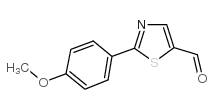 2-(4-甲氧苯基)噻唑-5-甲醛结构式