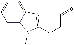 1-methyl-1H-Benzimidazole-2-propanal Structure