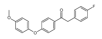 2-(4-fluorophenyl)-1-[4-(4-methoxyphenoxy)phenyl]ethanone结构式