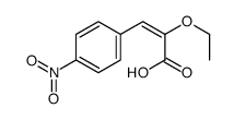 2-ethoxy-3-(4-nitrophenyl)prop-2-enoic acid结构式