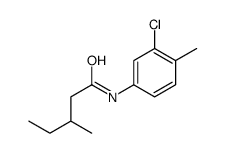 N-(3-chloro-4-methylphenyl)-3-methylpentanamide结构式