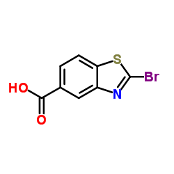 2-Bromo-1,3-benzothiazole-5-carboxylic acid结构式