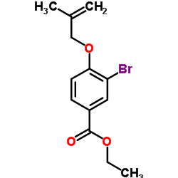 Ethyl 3-bromo-4-[(2-methyl-2-propen-1-yl)oxy]benzoate结构式