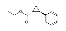 ethyl 2-phenylcyclopropane carboxylate Structure