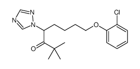 8-(2-chlorophenoxy)-2,2-dimethyl-4-(1,2,4-triazol-1-yl)octan-3-one结构式
