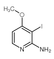 3-碘-4-甲氧基-吡啶-2-胺结构式