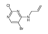 Allyl-(5-bromo-2-chloro-pyrimidin-4-yl)-amine Structure