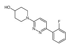 1-[6-(2-fluorophenyl)pyridazin-3-yl]piperidin-4-ol Structure