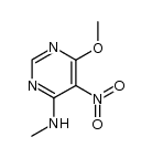 (6-methoxy-5-nitro-pyrimidin-4-yl)-methyl-amine Structure