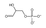 (2-hydroxy-3-oxopropyl) phosphate Structure