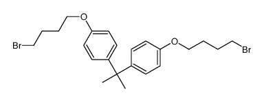 1-(4-bromobutoxy)-4-[2-[4-(4-bromobutoxy)phenyl]propan-2-yl]benzene结构式