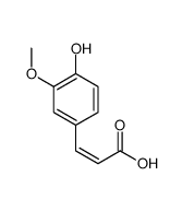 (Z)-3-(4-Hydroxy-3-Methoxyphenyl)Prop-2-Enoic Acid结构式