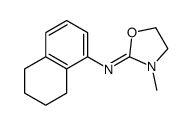 3-methyl-N-(5,6,7,8-tetrahydronaphthalen-1-yl)-1,3-oxazolidin-2-imine结构式