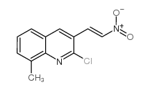 E-2-CHLORO-8-METHYL-3-(2-NITRO)VINYLQUINOLINE结构式