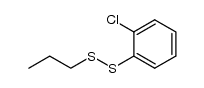 o-chlorophenyl n-propyl disulfide Structure