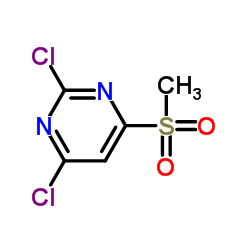 2,4-Dichloro-6-(methylsulfonyl)pyrimidine Structure