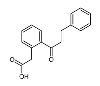 2-[2-(3-phenylprop-2-enoyl)phenyl]acetic acid结构式