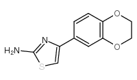 4-(2,3-二氢-苯并[1,4]二英-6-YL)-噻唑-2-基胺结构式